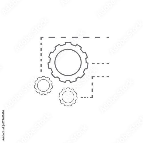 Gear Logo Template vector icon illustration