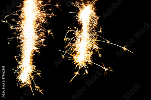 firework sparkle exposed texture on black background