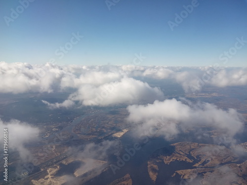 Sky and Earth from the plane