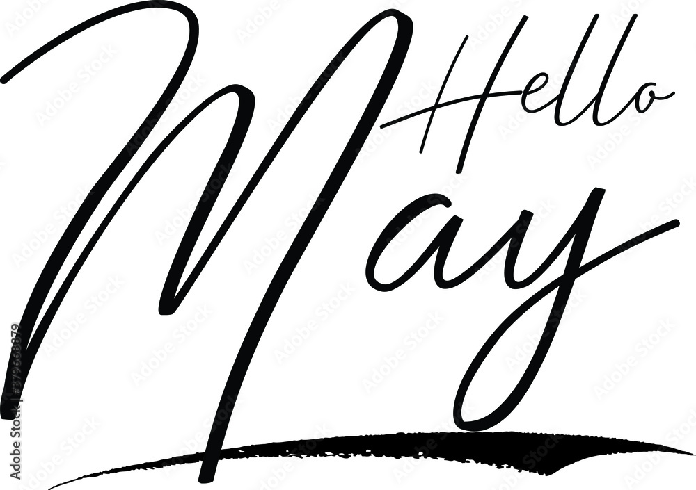 Hello May Handwritten calligraphy White Color Text On
Grey Background Hello May Handwritten calligraphy White Color Text On
Grey Background