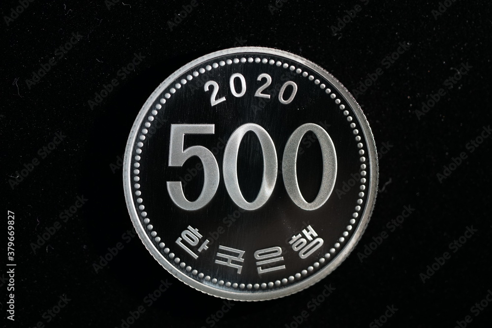 Fototapeta premium Korean coins Money