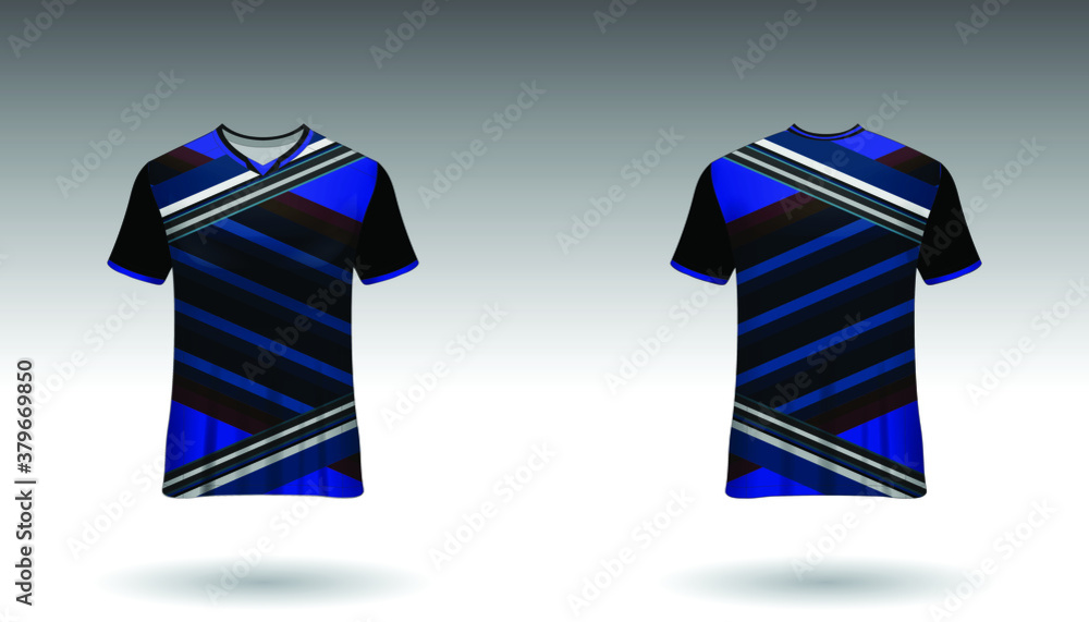 Sport design template football jersey vector for football club. uniform front and back view Sport design template football jersey vector for football club. uniform front and back view
