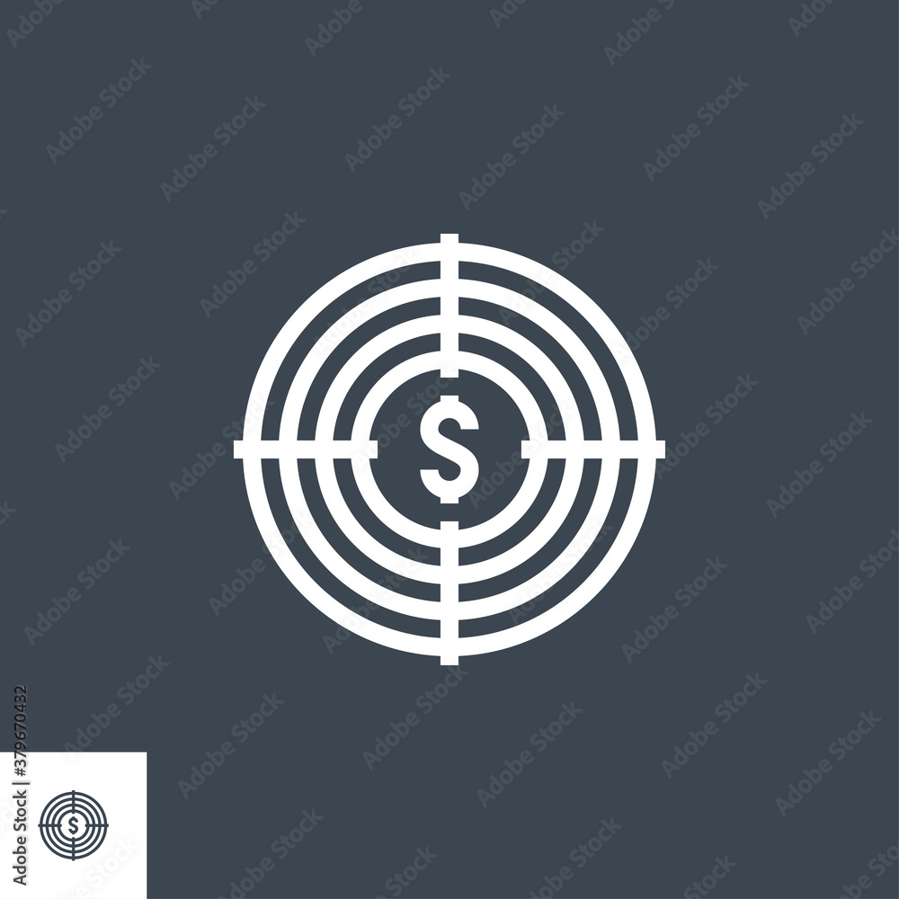 Funds Hunting related vector glyph icon. Isolated on black background. Vector illustration. Funds Hunting related vector glyph icon. Isolated on black background. Vector illustration.
