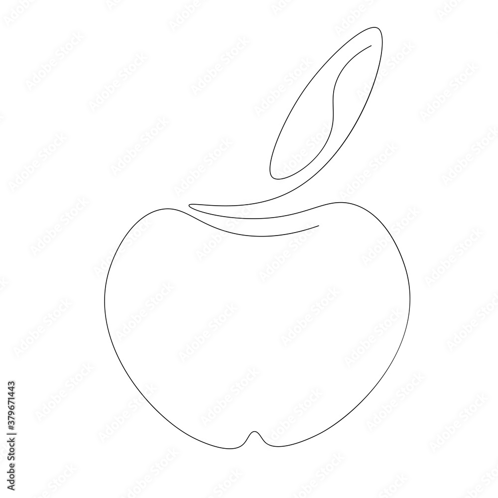 Apple fruit autumn, vector illustration Apple fruit autumn, vector illustration