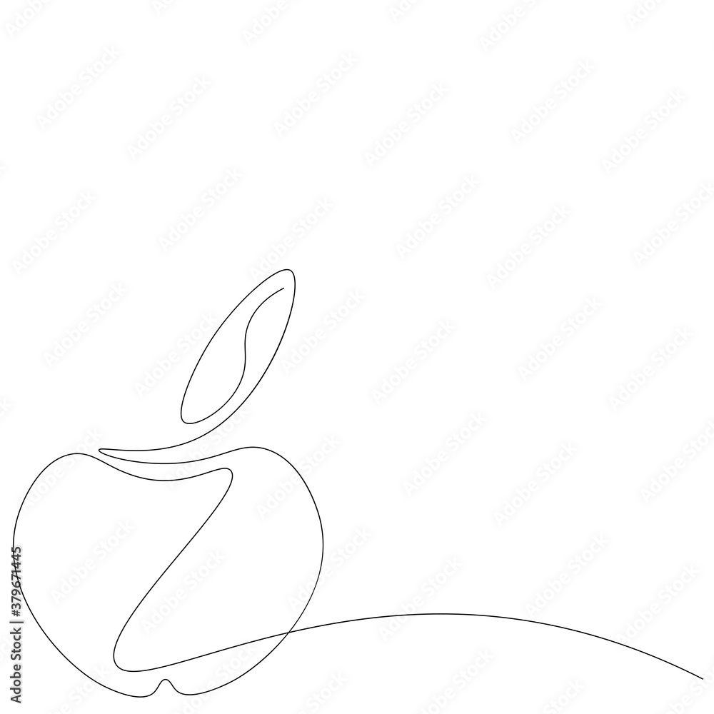 Apple fruit autumn, vector illustration Apple fruit autumn, vector illustration