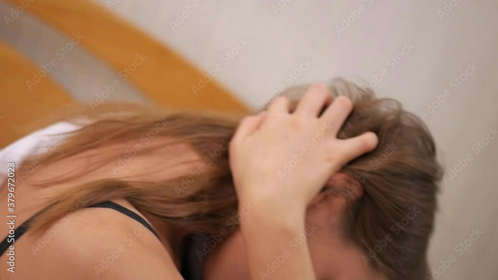 Sexy girl in bed. Beautiful young model in lingerie posing in the room. Intimate atmosphere, studio. Sexy girl in bed. Beautiful young model in lingerie posing in the room. Intimate atmosphere, studio.
