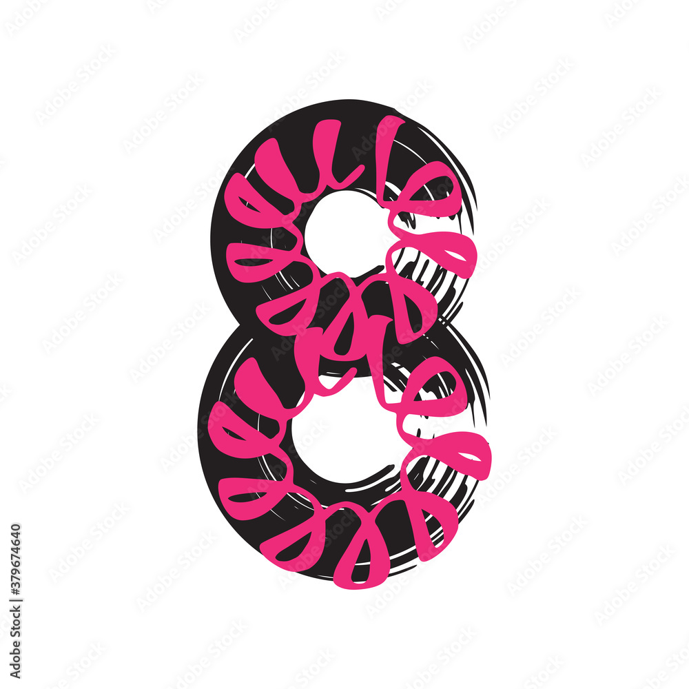 Fototapeta premium numbers-08