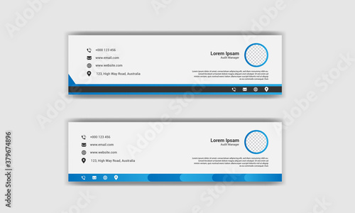  modern Corporate email signature collection set.	