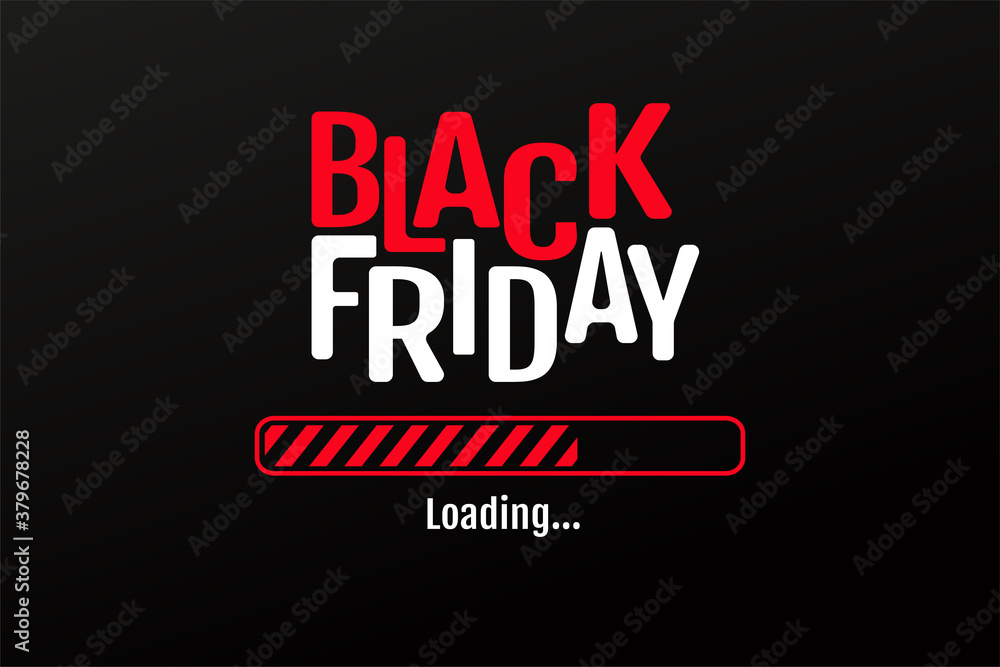 The red and black star loading bar is starting the BlackFriday sale.
