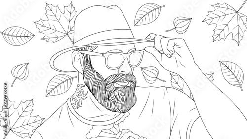 Man with beard and hat