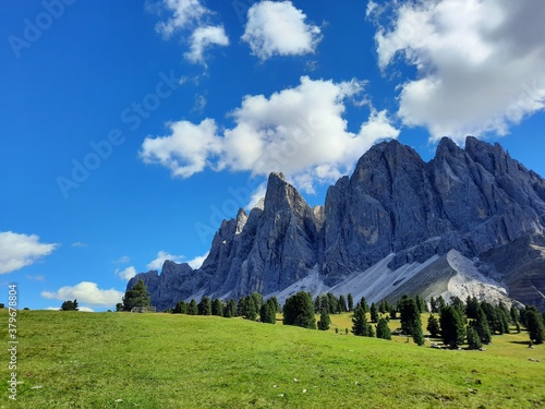 mountain group Odle, natural park Puez-Odle, dolomites, Italy