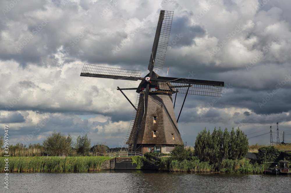 Wiindmill at Kinderdijk, Holland