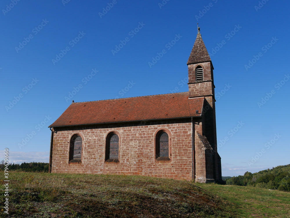 Haute chapelle de Saint Quirin en Moselle. France