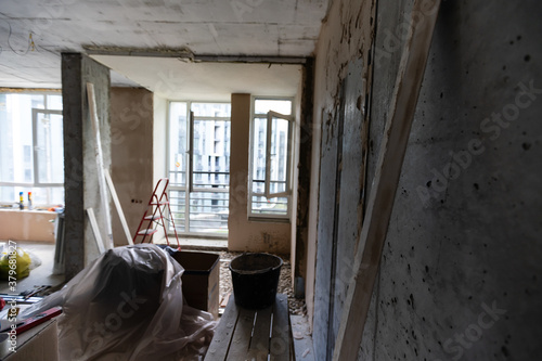 Quadro su tela Being renovated house, apartment renovation