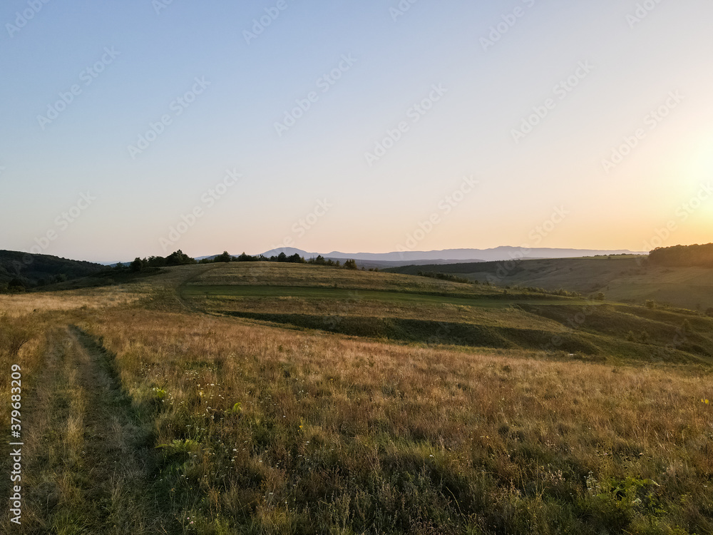 Aerial view of rural Romania