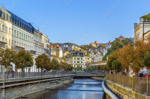 Tepla river in Karlovy Vary