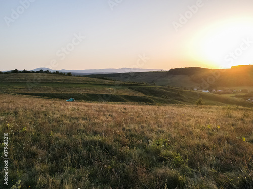 Aerial view of rural Romania