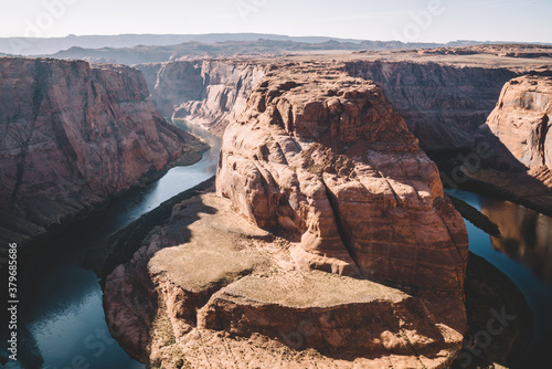 Breathtaking scenery of Colorado river among cliffs