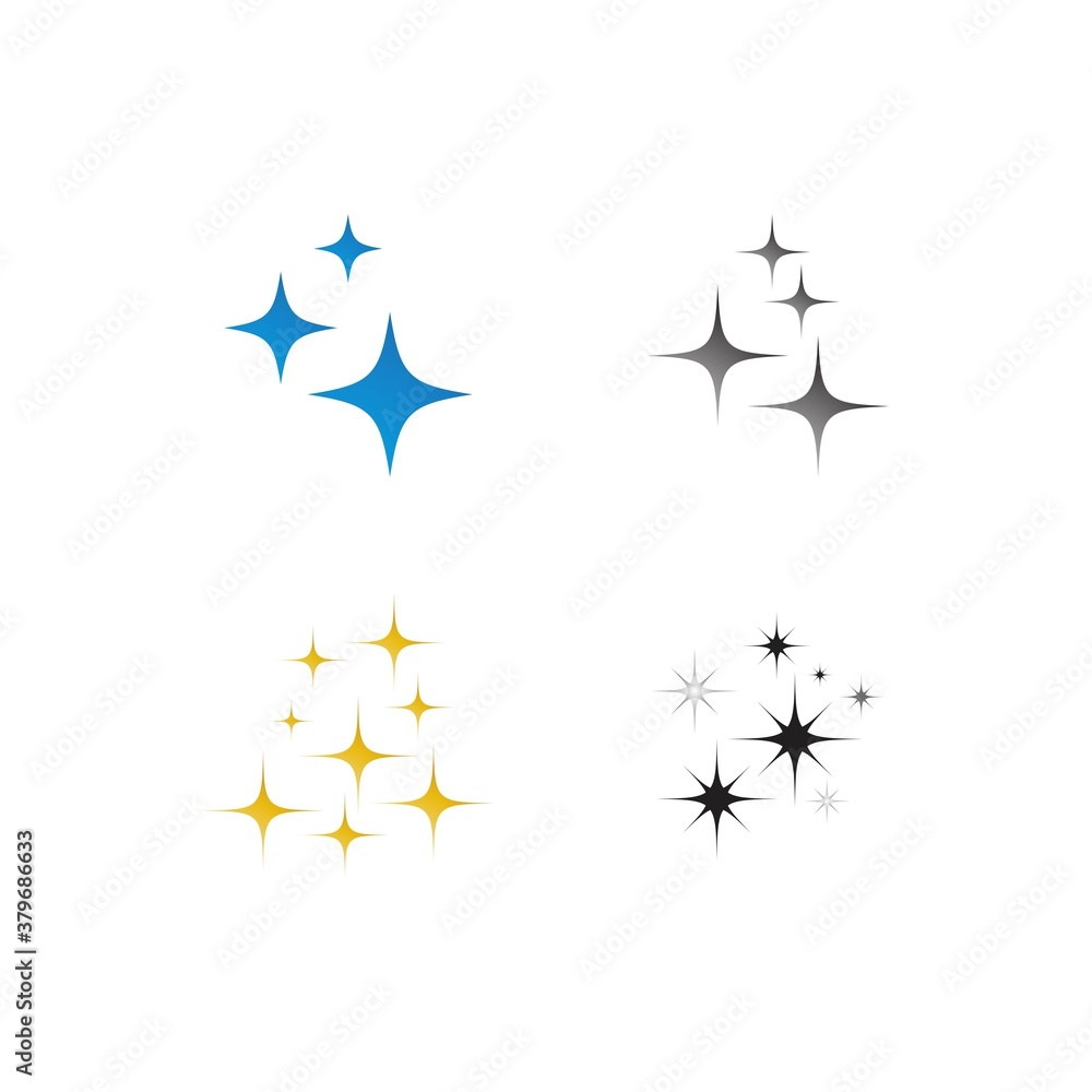 sparkling icon template sparkling icon template