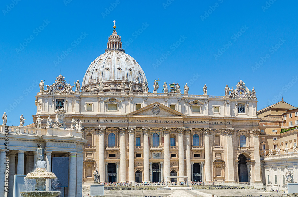 Facade of St. Peter's in the Vatican