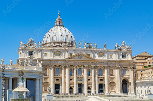 Facade of St. Peter's in the Vatican