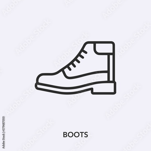 boots icon vector sign symbol