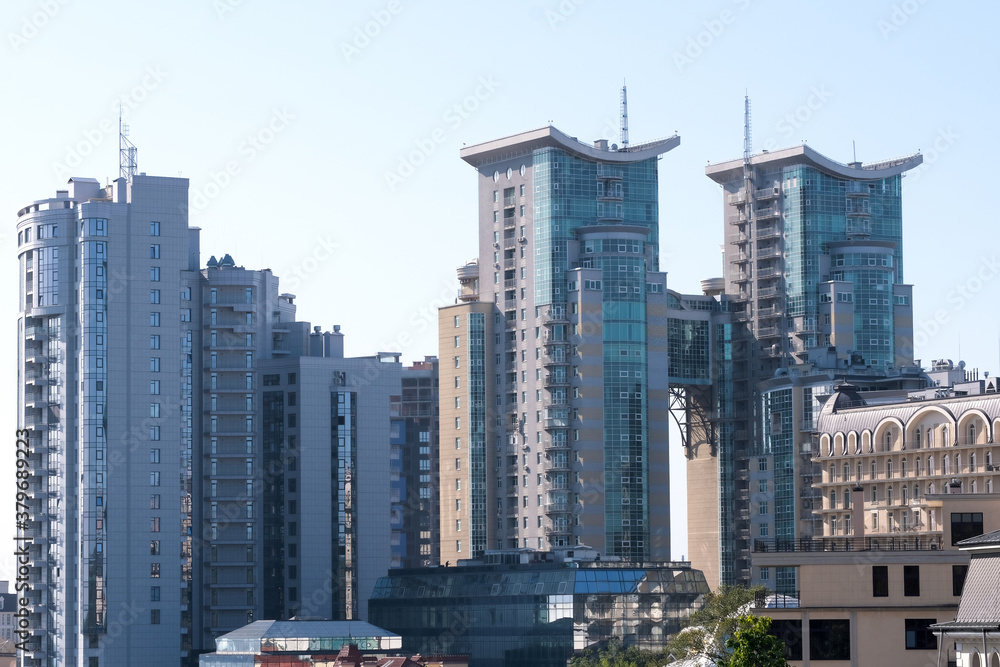 Obraz premium Residential buildings Kiev