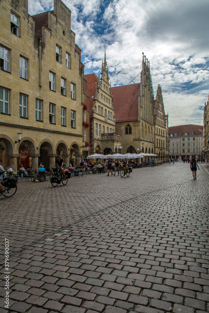 Obraz premium historisches rathaus in münster, westfalen