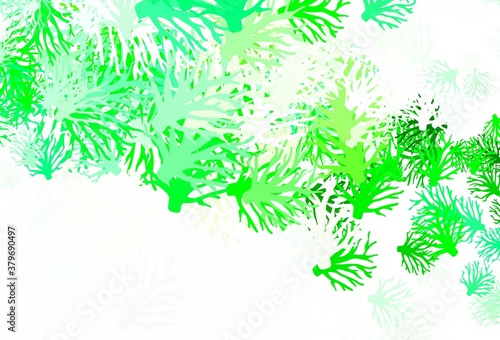 Light Green vector elegant template with branches.