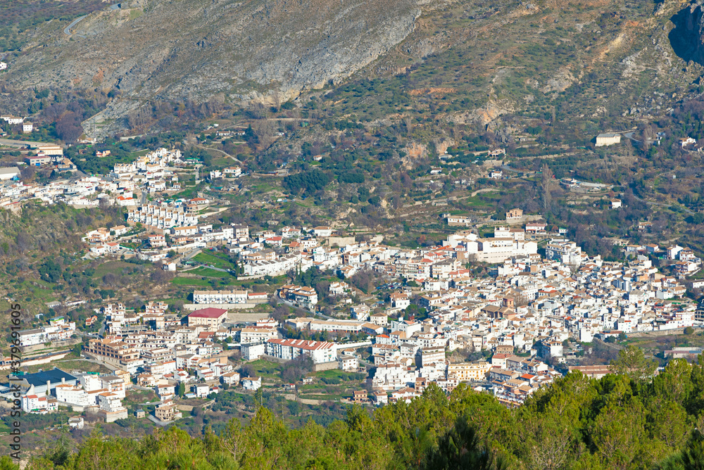view from above of Guejar sierra, Granada
