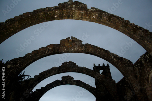 Ruinas de la iglesia de Santa Mariña de Dozo in Cambados, Pontevedra (Galicia) photo