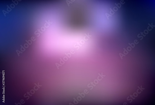 Dark Purple vector blurred shine abstract template.