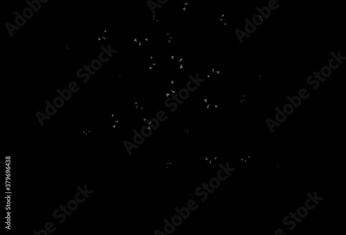 Dark Gray vector background with triangles. © smaria2015