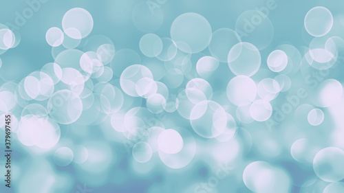 玉ぼけと青色の落ち着いた抽象的な背景イメージ