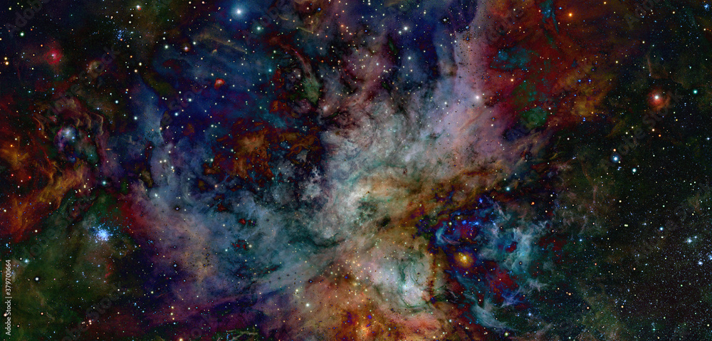Spiral nebula and light ray in deep space. Elements of this image furnished by NASA Spiral nebula and light ray in deep space. Elements of this image furnished by NASA