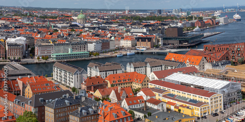 Copenhagen. Aerial view of the city.
