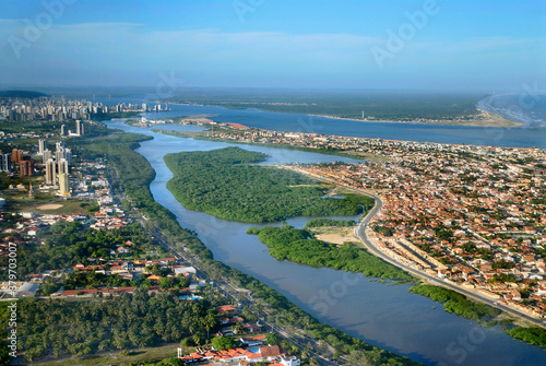 Aerial view of the Sergipe river at Aracajú, Sergipe’s State capital. Nov. 2011 photo