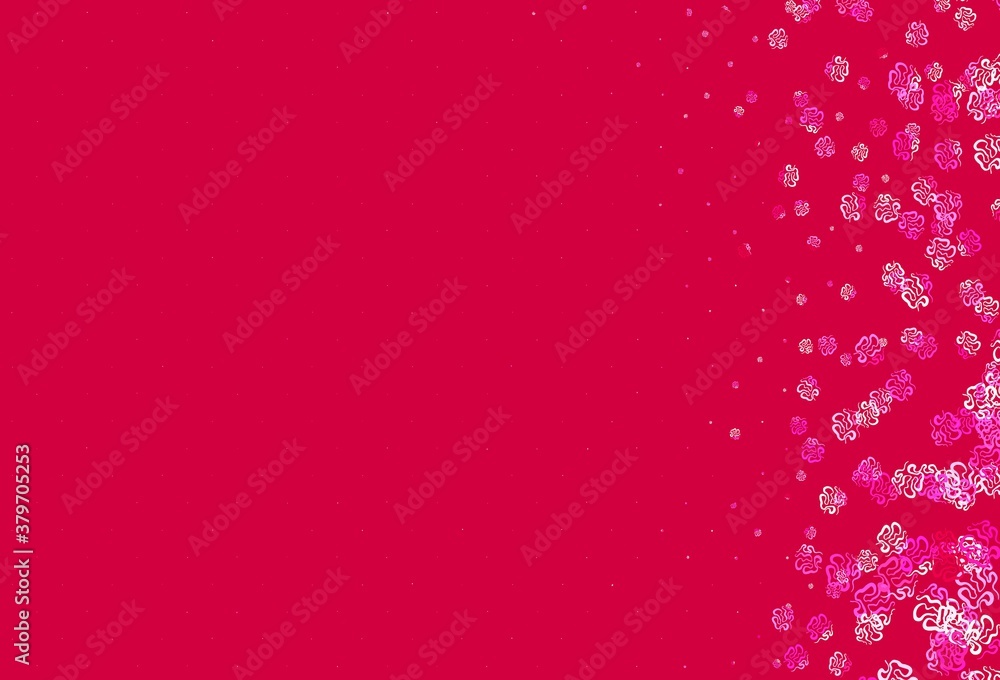 Light Purple, Pink vector pattern with random forms. Light Purple, Pink vector pattern with random forms.