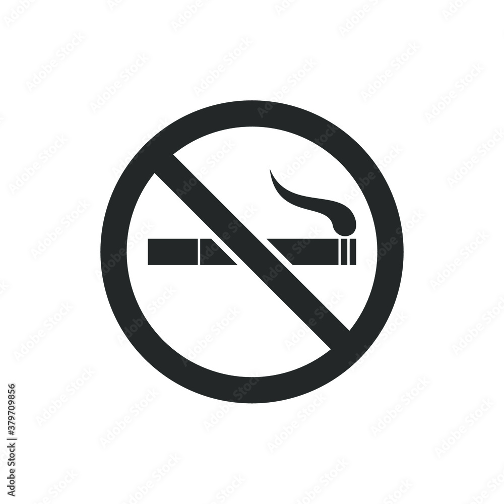 Vector no smoking sign to reduce air pollution Vector no smoking sign to reduce air pollution