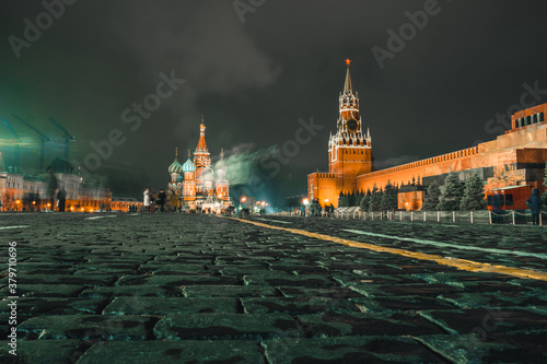 Red Square During Night, Moscow