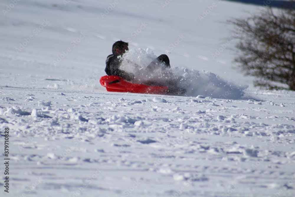 Naklejka premium sled fall