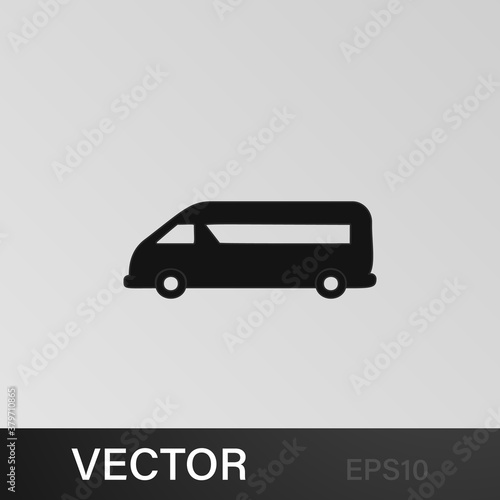 minibus icon. Element of car type icon. Premium quality graphic design icon. Signs and symbols collection icon for websites, web design, mobile app