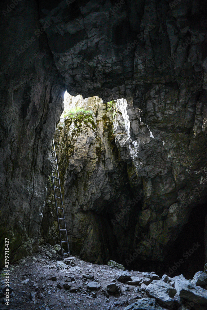 Raptawicka Cave in the Western Tatras in Poland Raptawicka Cave in the Western Tatras in Poland