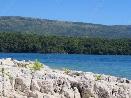 K  ste  Strand an der Adria  Istrien  Kroatien