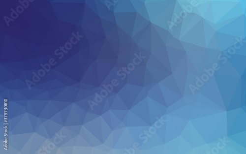 Light BLUE vector blurry triangle texture. Geometric illustration in Origami style with gradient. Brand new design for your business.