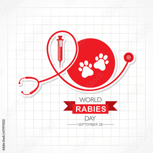 World Rabies Day concept observed on September 28th