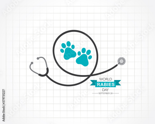 World Rabies Day concept observed on September 28th