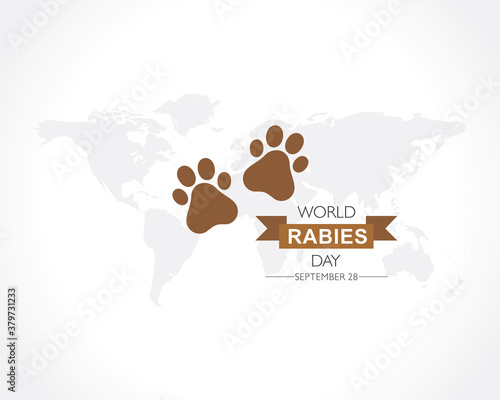 World Rabies Day concept observed on September 28th
