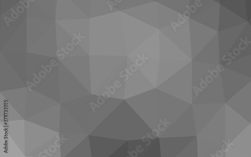 Light Silver, Gray vector abstract polygonal cover. Triangular geometric sample with gradient. New texture for your design.