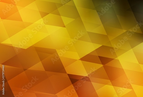 Dark Orange vector background in polygonal style.